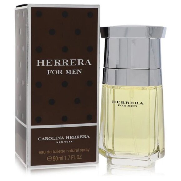 New Herrera For Men EDT Spray By Carolina Herrera 1.7oz/50ml - Sealed Packaging - Picture 1 of 7